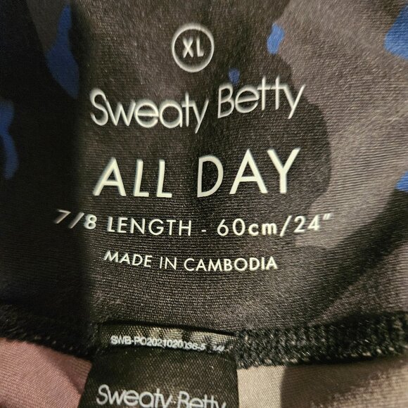 SWEATY BETTY ALL DAY CAMO LEGGINGS - SZ XL/US 12 - Picture 6 of 6
